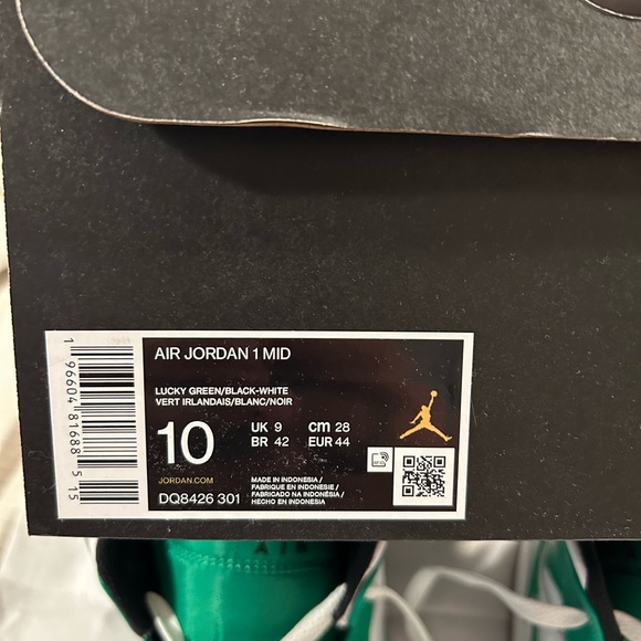 Air Jordan 1 Mid. Lucky Green. Size 10 - Picture 7 of 7